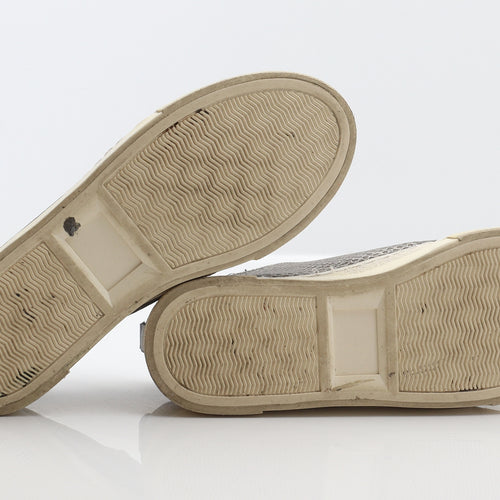NEXT Womens Grey Animal Print Synthetic Slip On Flat UK 6.5 40 - Snake print