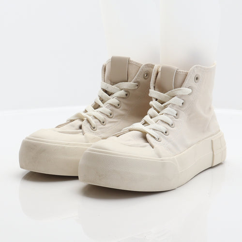Primark Womens Beige Fabric Trainer UK 7 40