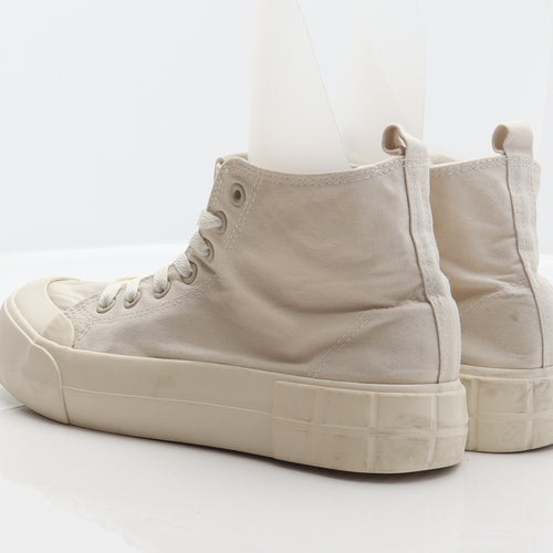 Primark Womens Beige Fabric Trainer UK 7 40