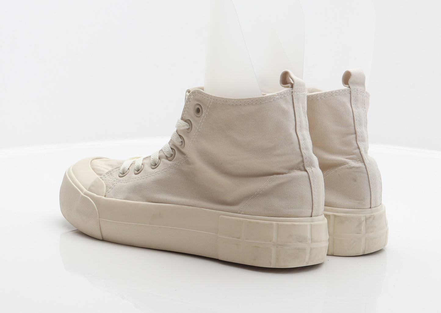 Primark Womens Beige Fabric Trainer UK 7 40