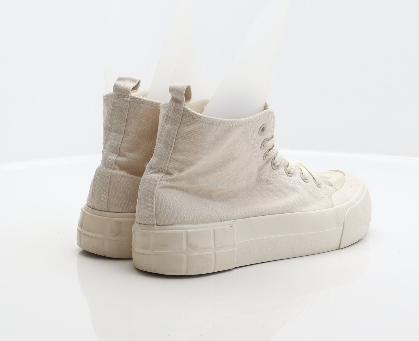 Primark Womens Beige Fabric Trainer UK 7 40