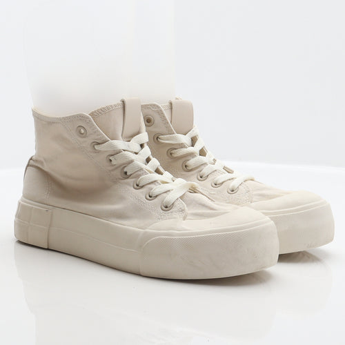 Primark Womens Beige Fabric Trainer UK 7 40
