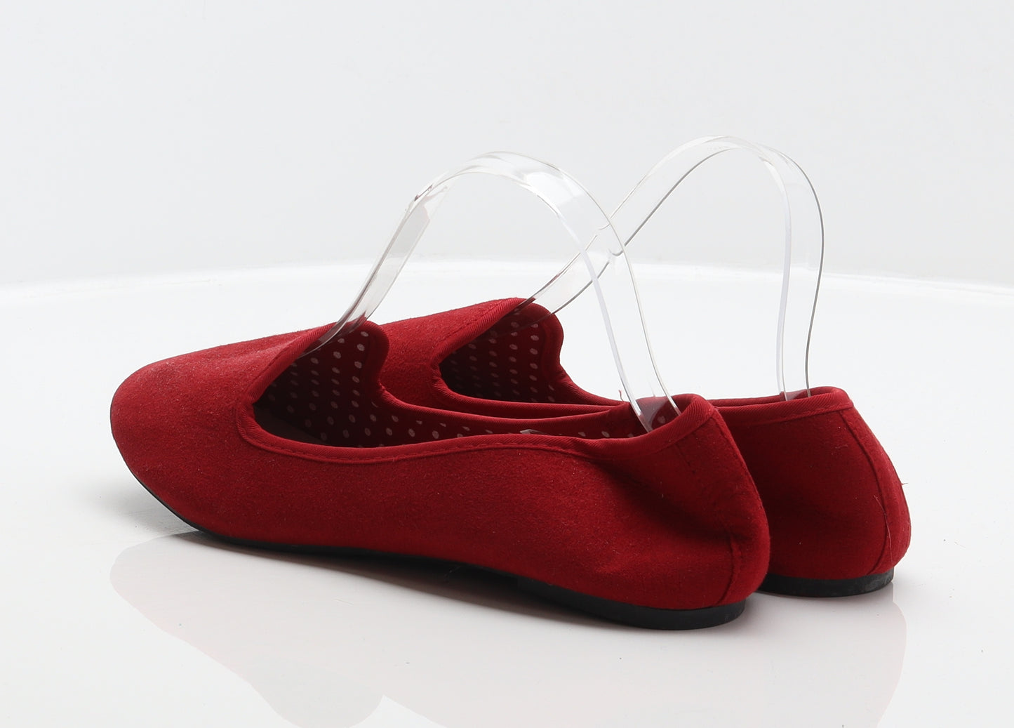 Atmosphere Womens Red Polyester Ballet Flat UK 7 41