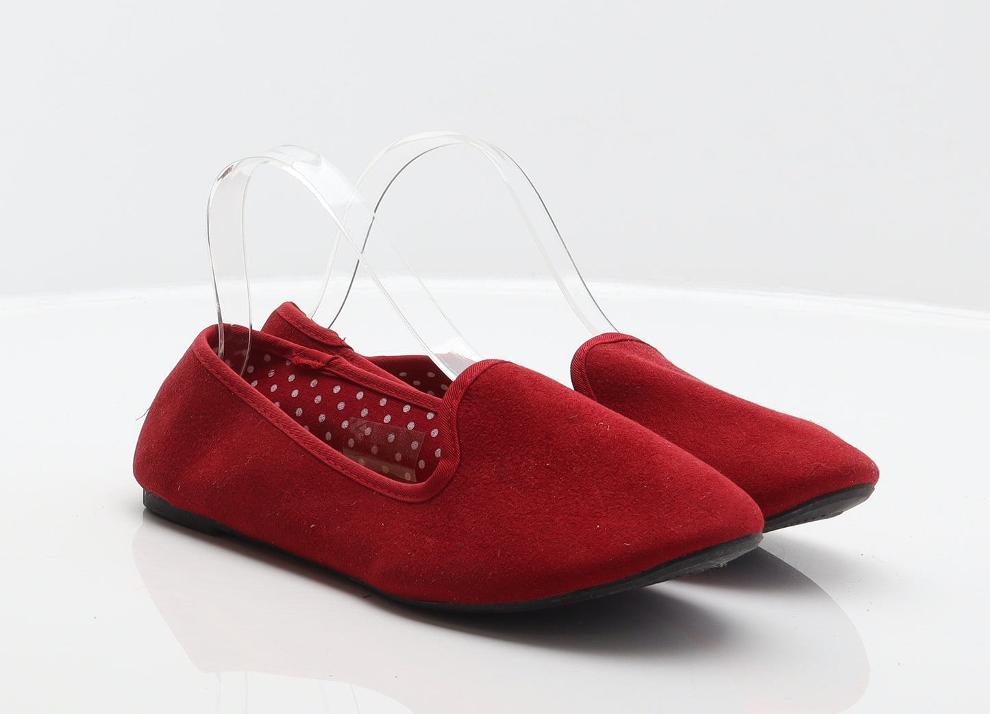 Atmosphere Womens Red Polyester Ballet Flat UK 7 41