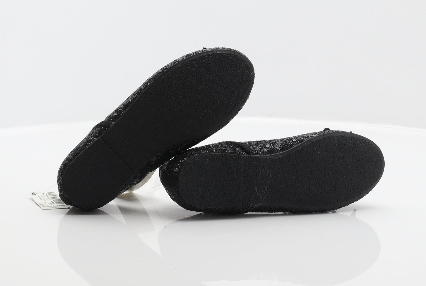 NEXT Girls Black Synthetic Ballet Flat UK 12