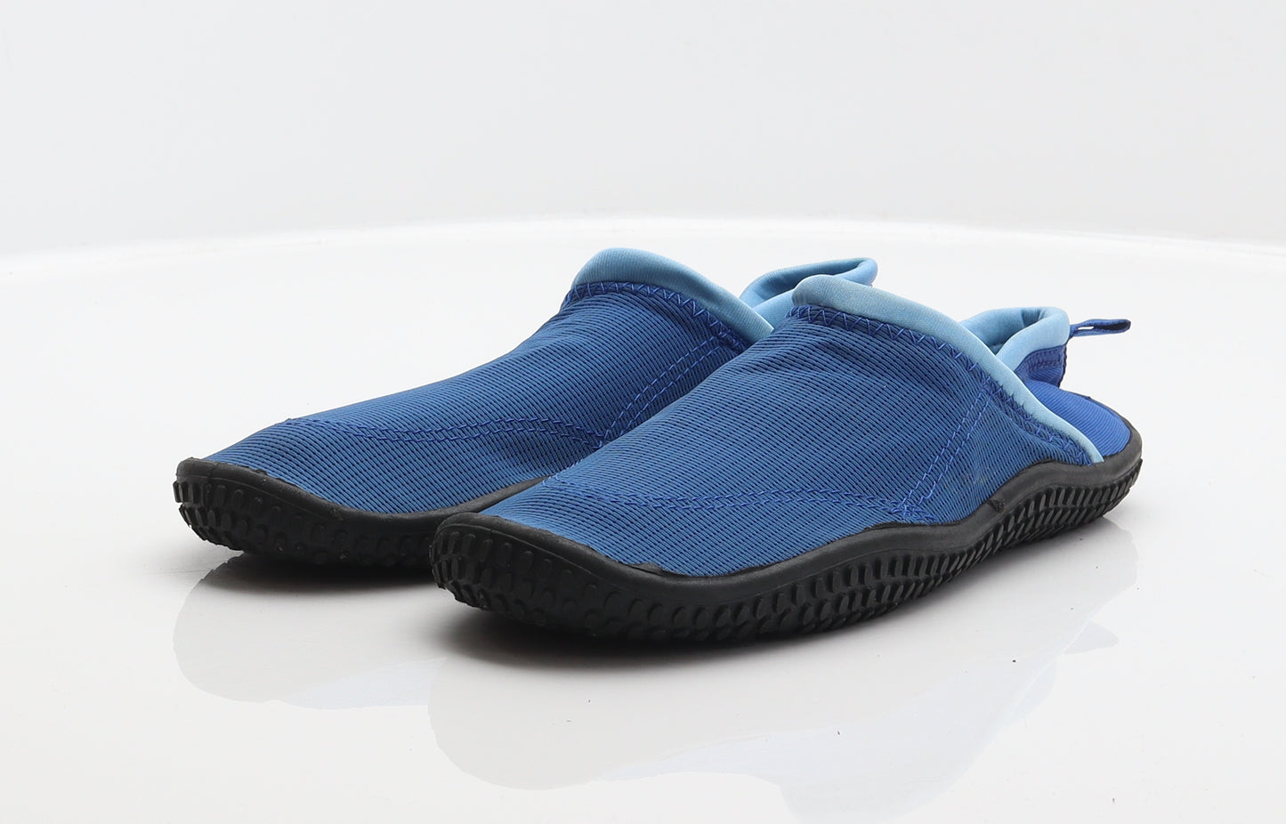 Preworn Boys Blue Polyester Slip On Casual UK 5 38 - Aqua Shoes