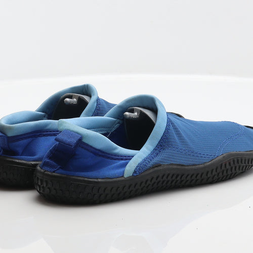 Preworn Boys Blue Polyester Slip On Casual UK 5 38 - Aqua Shoes