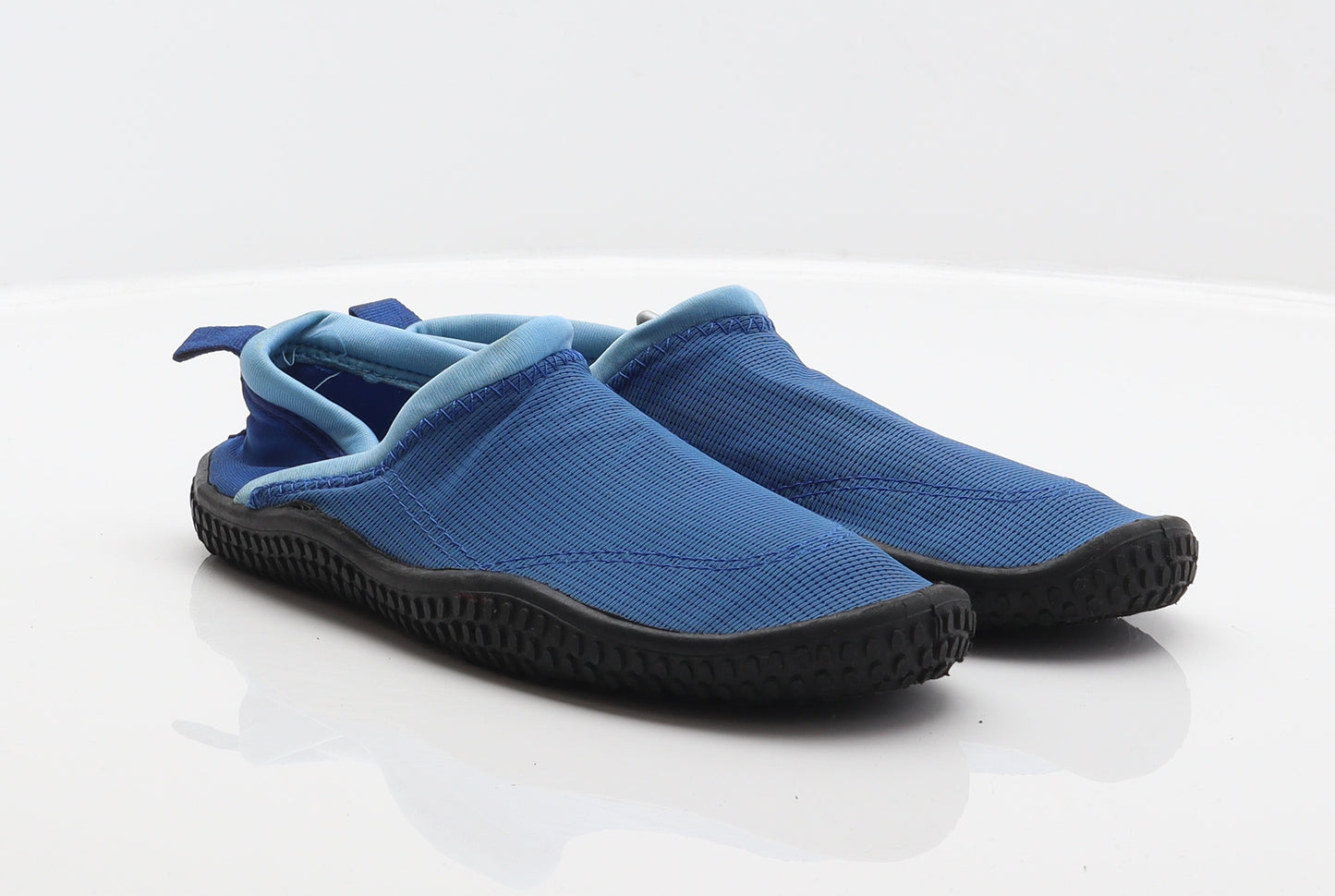 Preworn Boys Blue Polyester Slip On Casual UK 5 38 - Aqua Shoes