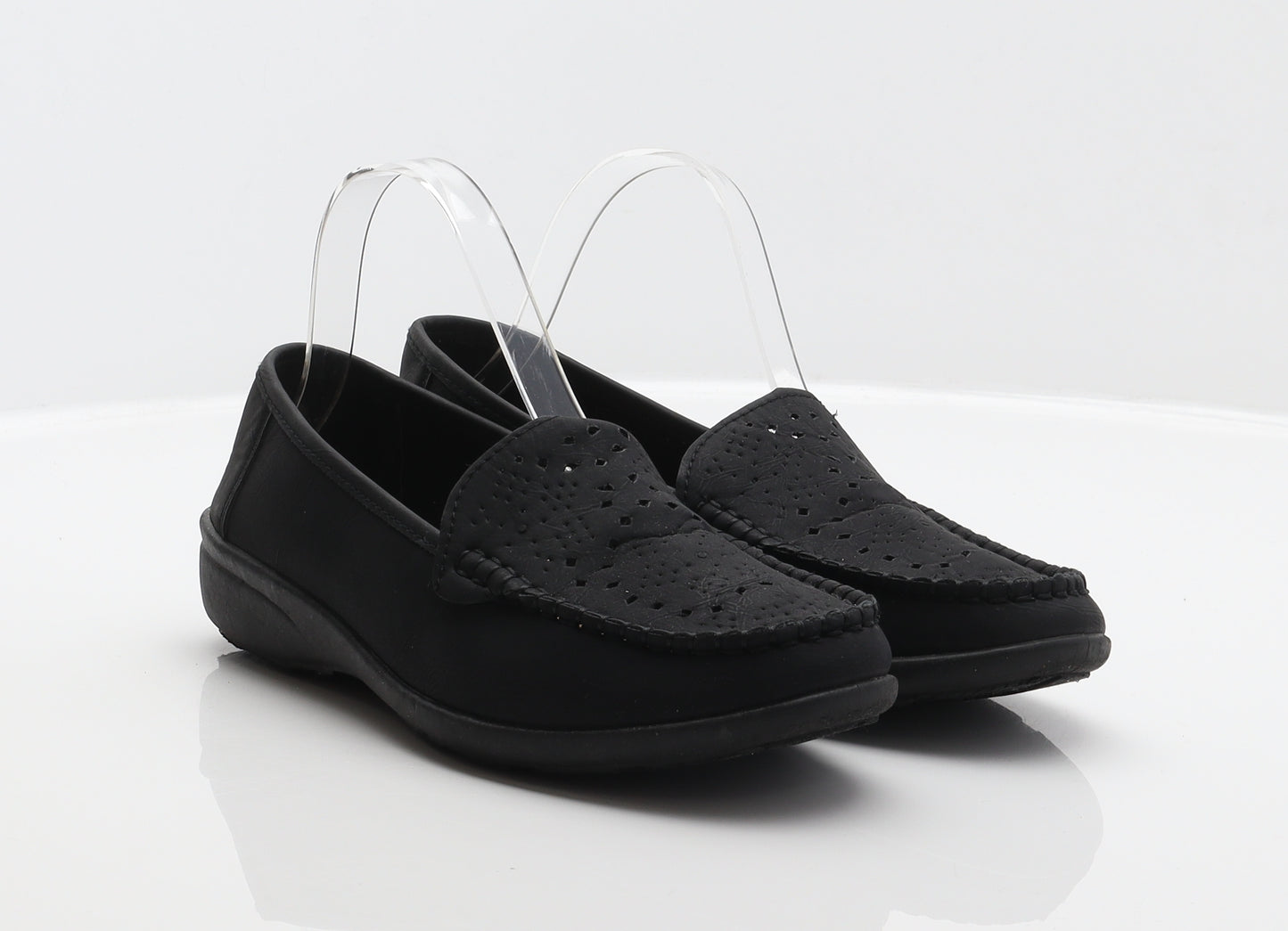 Softlites Womens Black Synthetic Loafer Casual UK 6