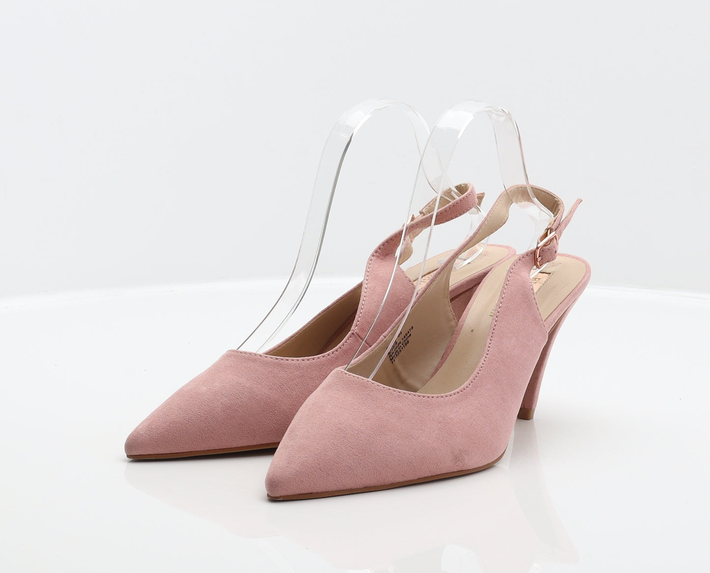 Primark Womens Pink Polyester Slingback Heel UK 6 39