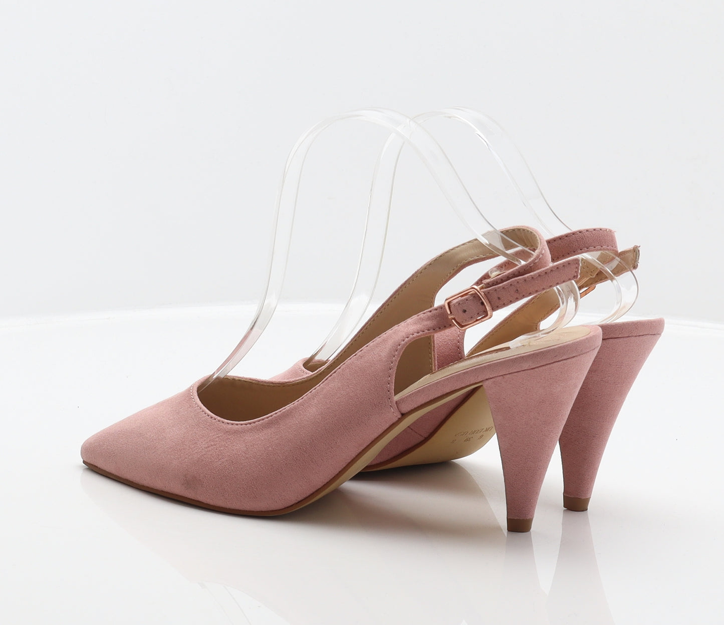 Primark Womens Pink Polyester Slingback Heel UK 6 39
