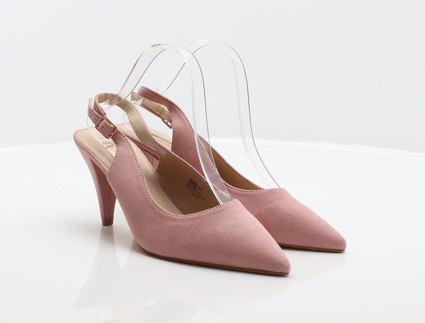 Primark Womens Pink Polyester Slingback Heel UK 6 39