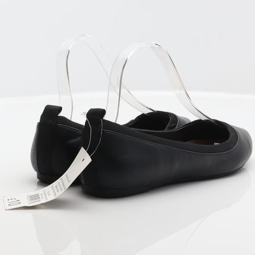 George Womens Black Synthetic Ballet Flat UK 4 37