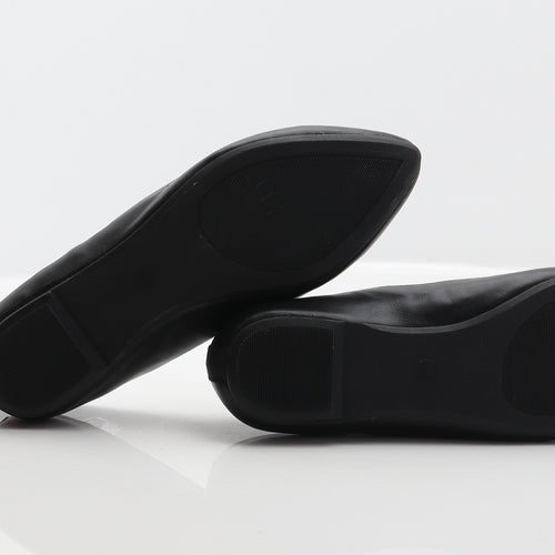 George Womens Black Synthetic Ballet Flat UK 4 37