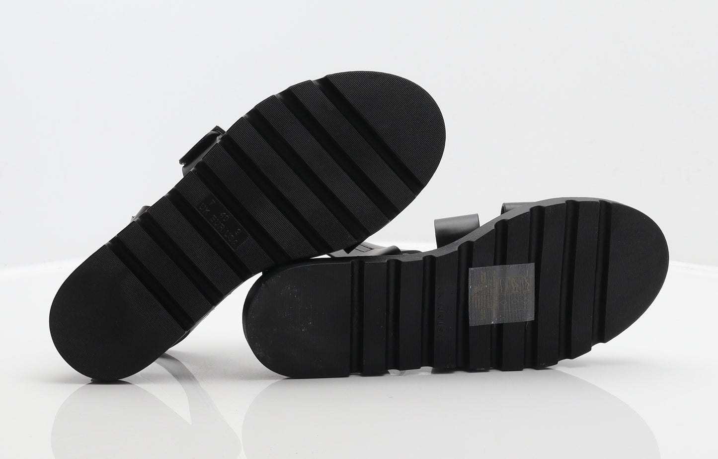 Primark Womens Black Synthetic Strappy Sandal UK 7 40