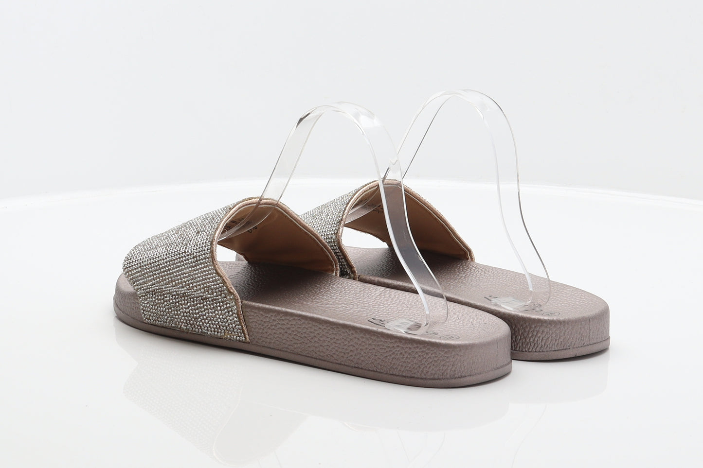 Bluefin Womens Silver Synthetic Slider Sandal UK 8 42
