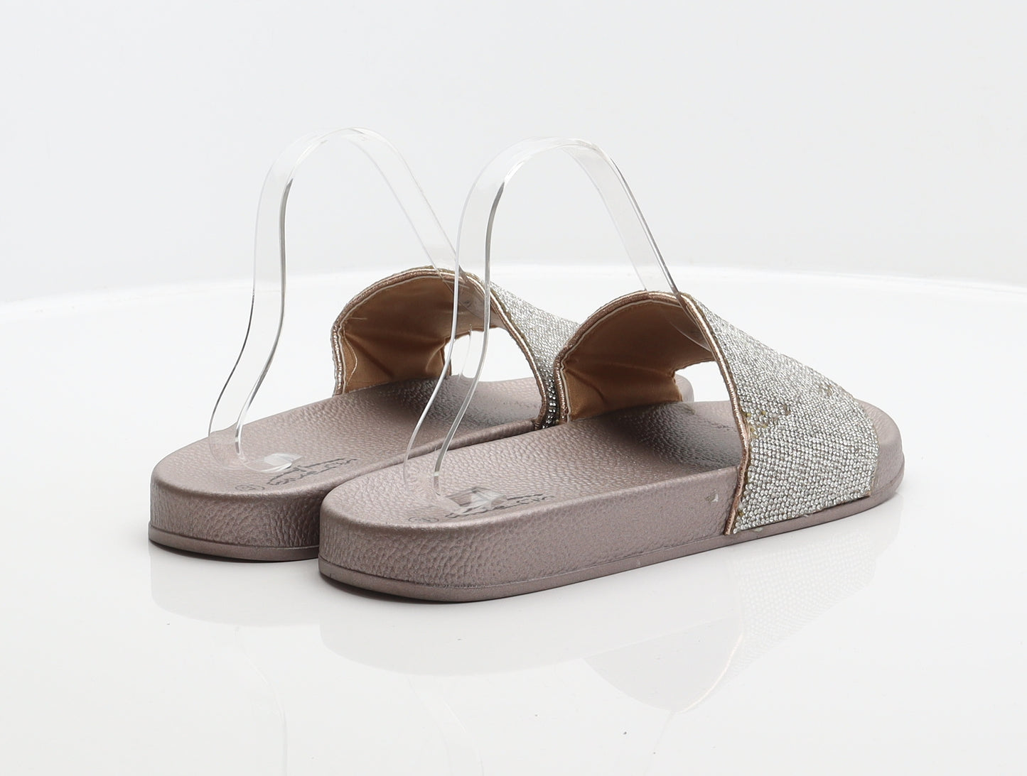 Bluefin Womens Silver Synthetic Slider Sandal UK 8 42
