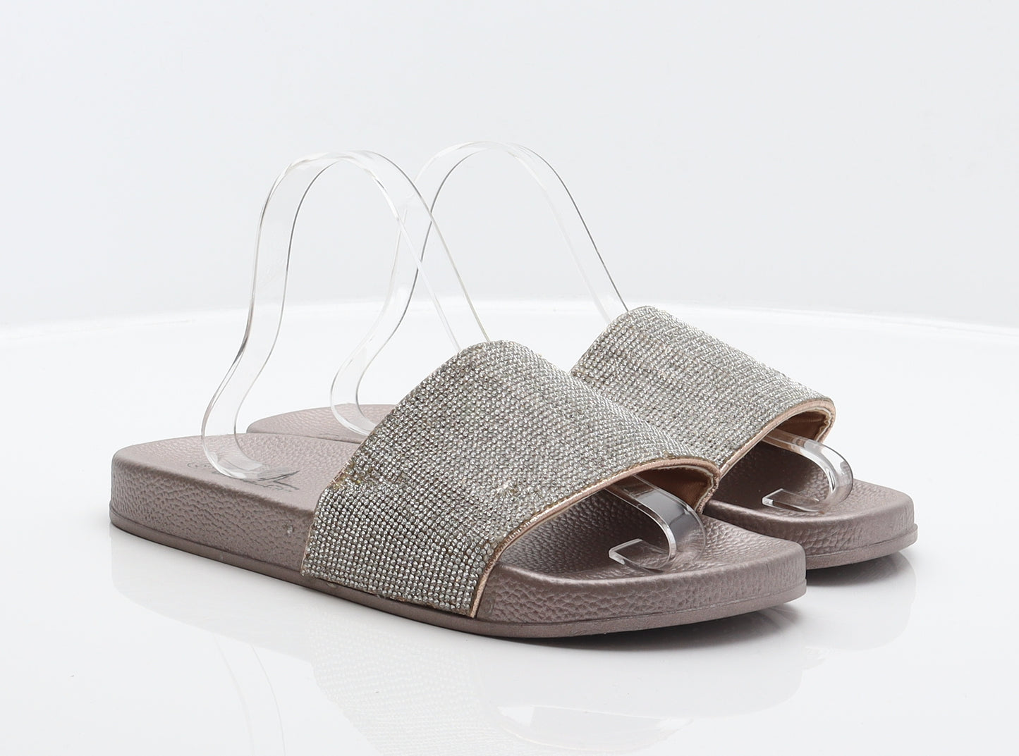Bluefin Womens Silver Synthetic Slider Sandal UK 8 42