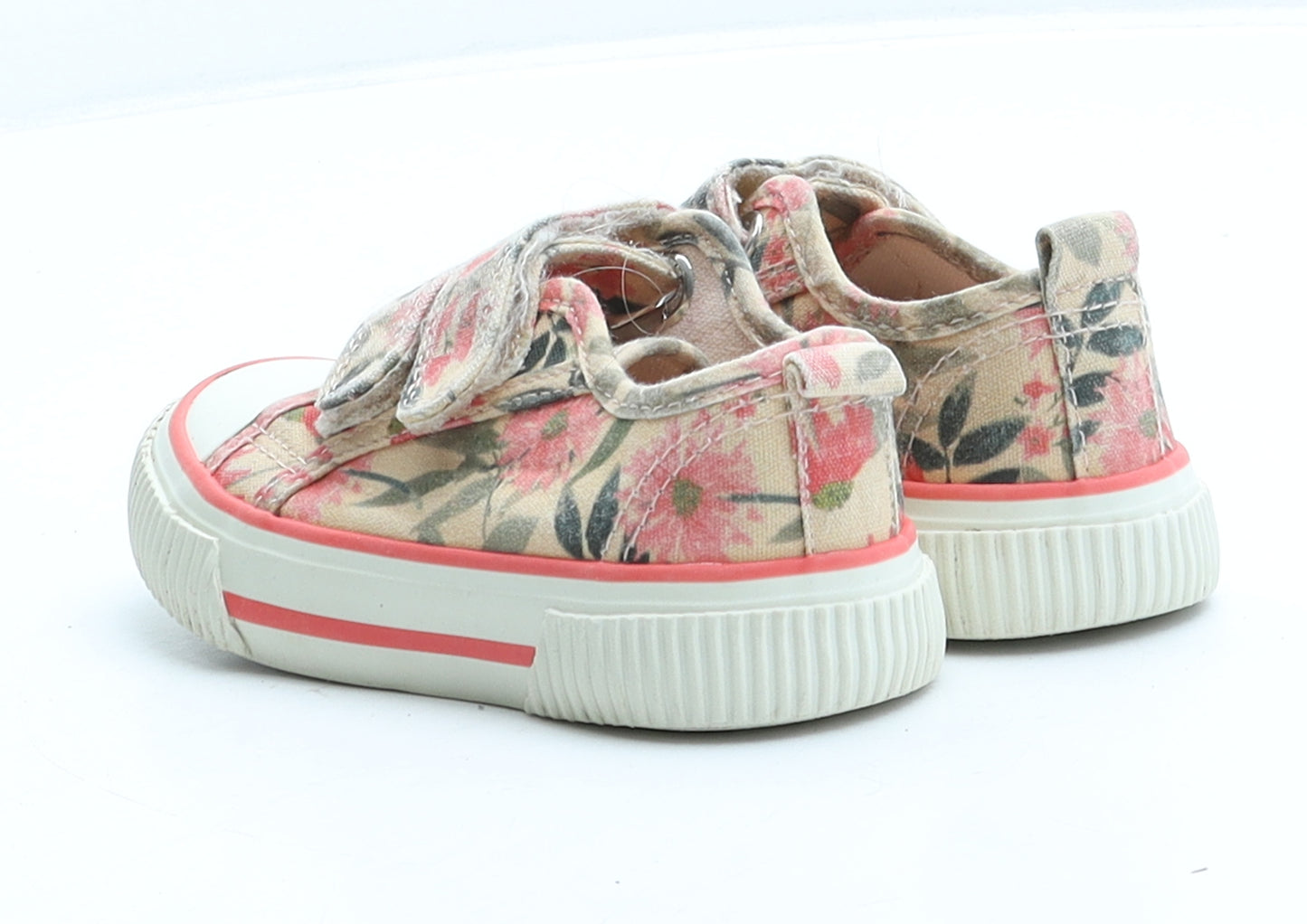 TU Girls Multicoloured Floral Fabric Trainer UK 6