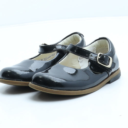 Clarks Girls Black Leather Mary Jane Flat UK 6 22