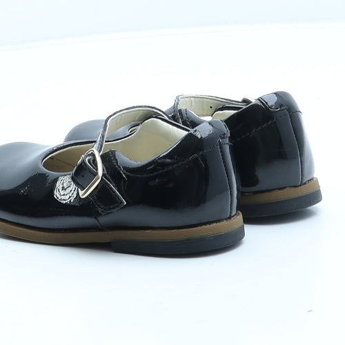 Clarks Girls Black Leather Mary Jane Flat UK 6 22