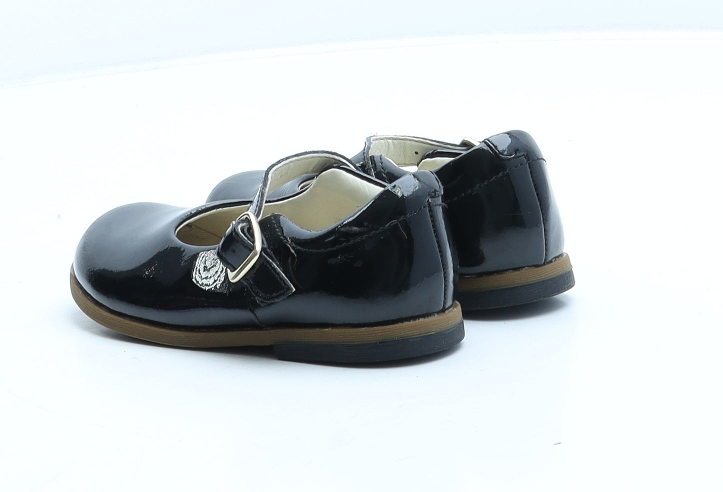 Clarks Girls Black Leather Mary Jane Flat UK 6 22