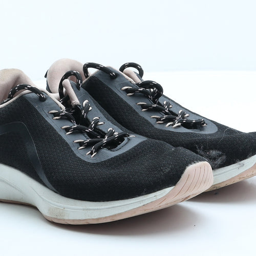 F&F Womens Black Polyester Trainer UK 3