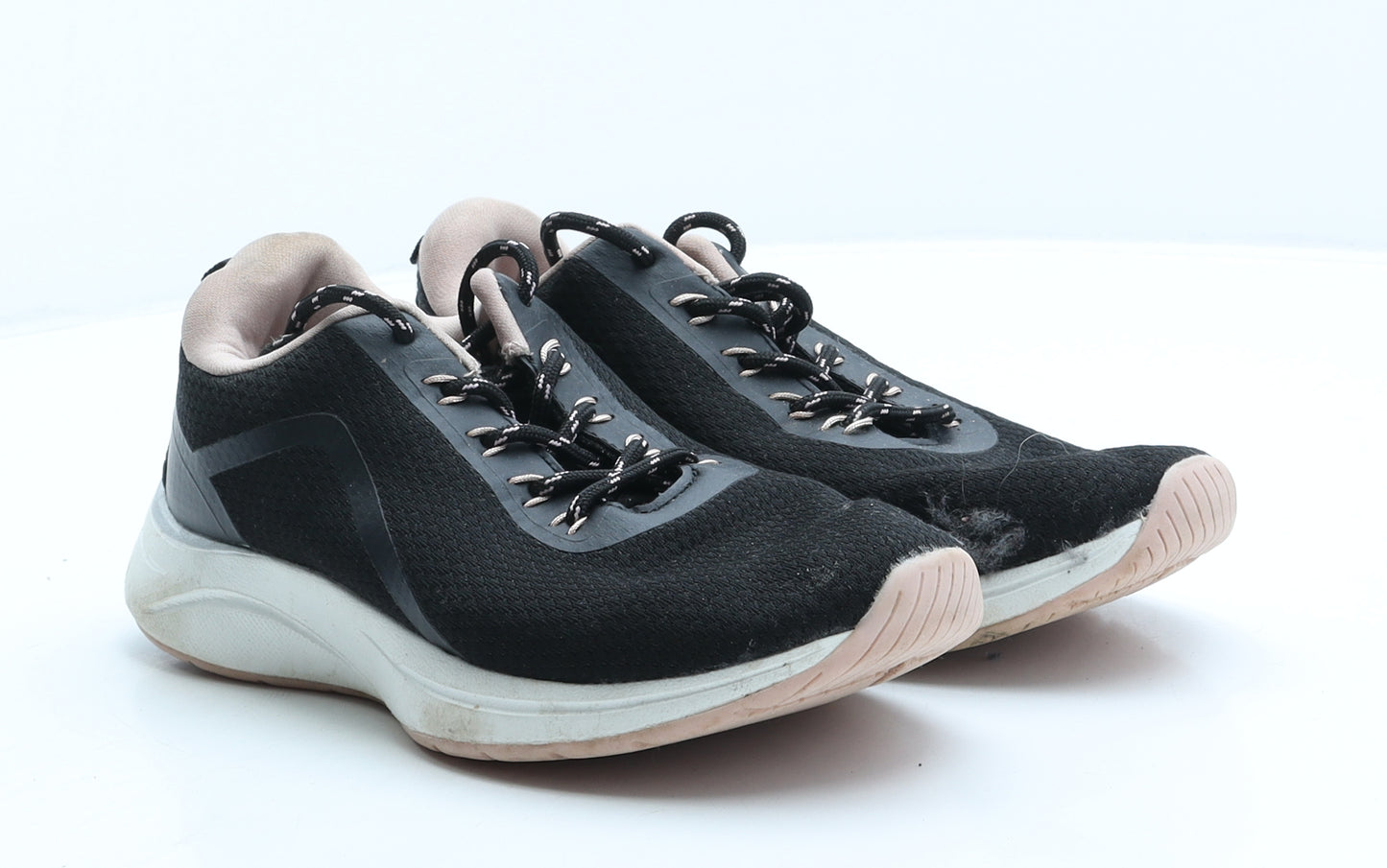 F&F Womens Black Polyester Trainer UK 3