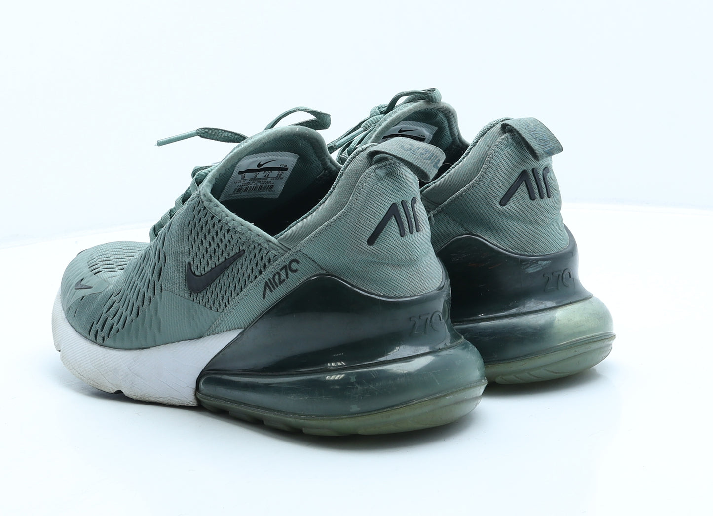 Nike Mens Green Synthetic Trainer UK 9 - Air270