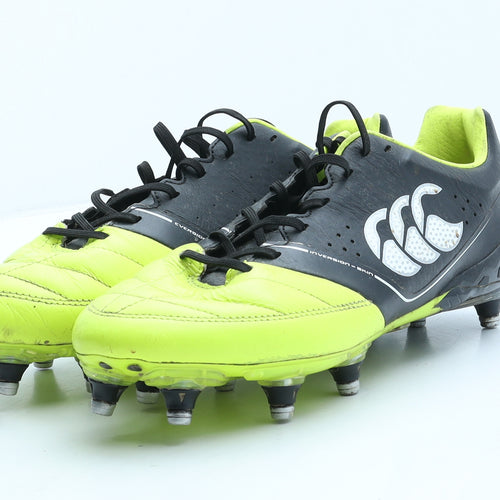 Canterbury Mens Black Colourblock Leather Trainer UK 9 - Rugby Boots