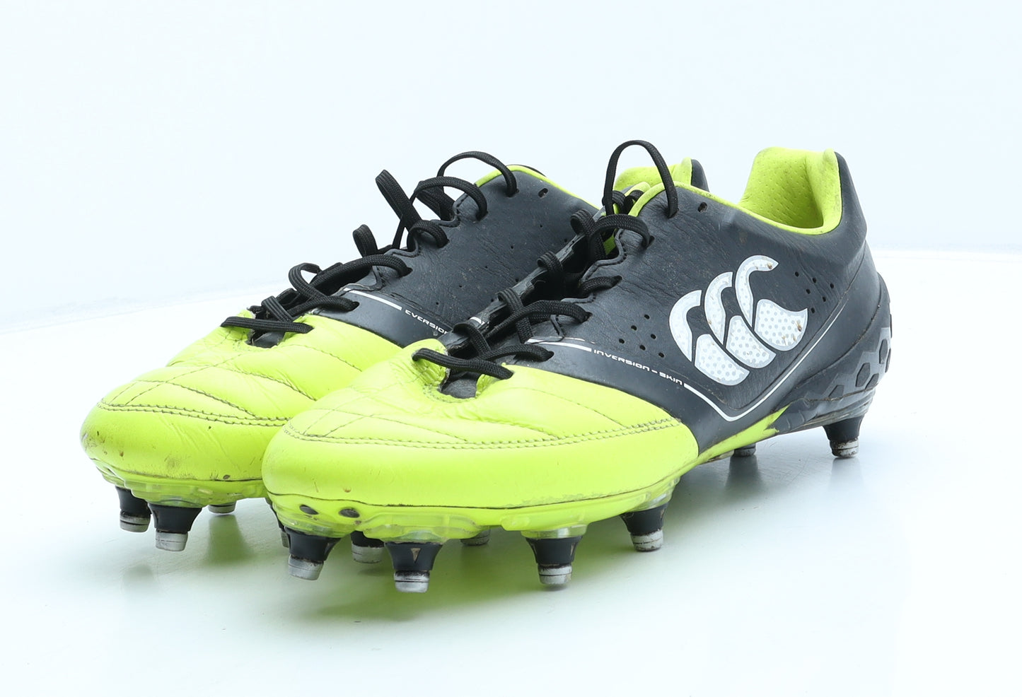Canterbury Mens Black Colourblock Leather Trainer UK 9 - Rugby Boots