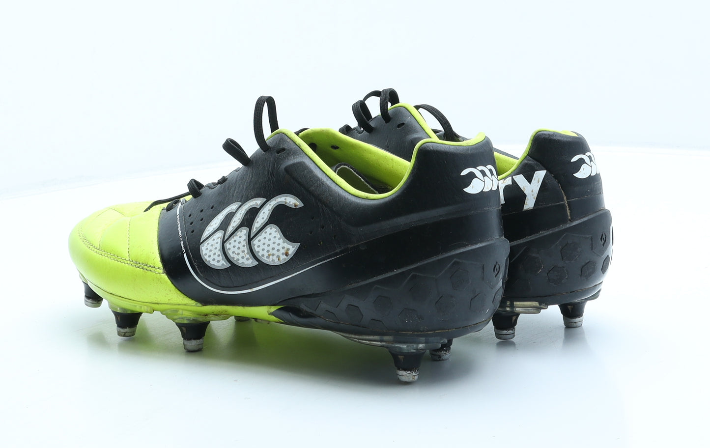 Canterbury Mens Black Colourblock Leather Trainer UK 9 - Rugby Boots
