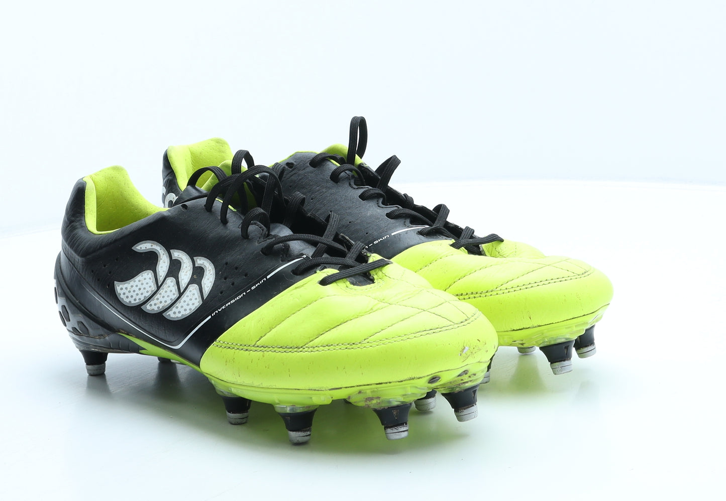 Canterbury Mens Black Colourblock Leather Trainer UK 9 - Rugby Boots