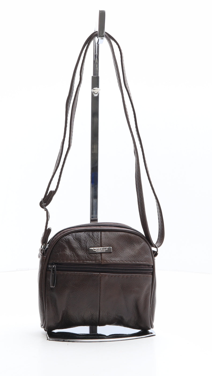 Lorenz Womens Brown Polyethylene Crossbody Size Micro