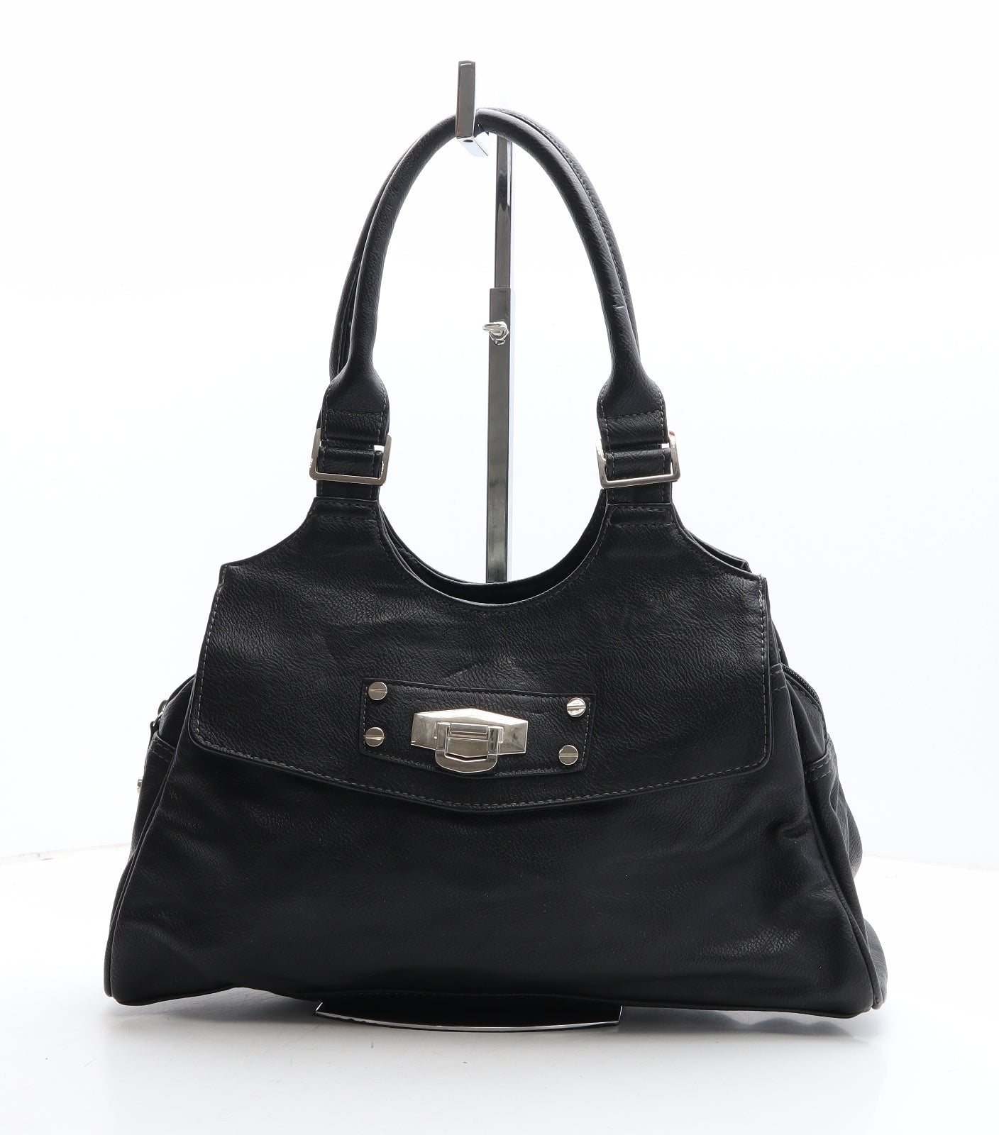 Marks and Spencer Womens Black Polyethylene Shoulder Bag Size Medium