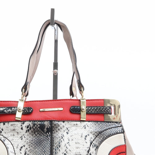 River Island Womens Multicoloured Animal Print Polyethylene Shoulder Bag Size Medium