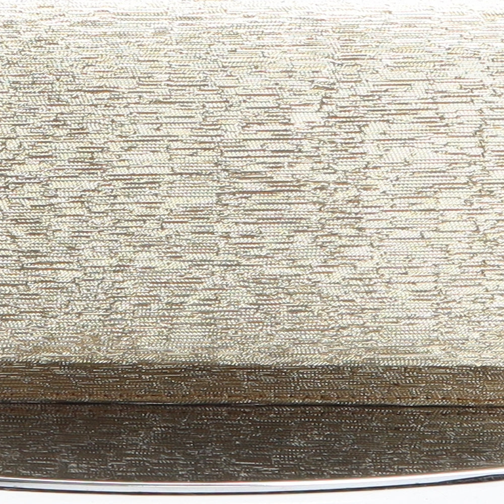 Preworn Womens Gold Polyester Clutch Size Mini