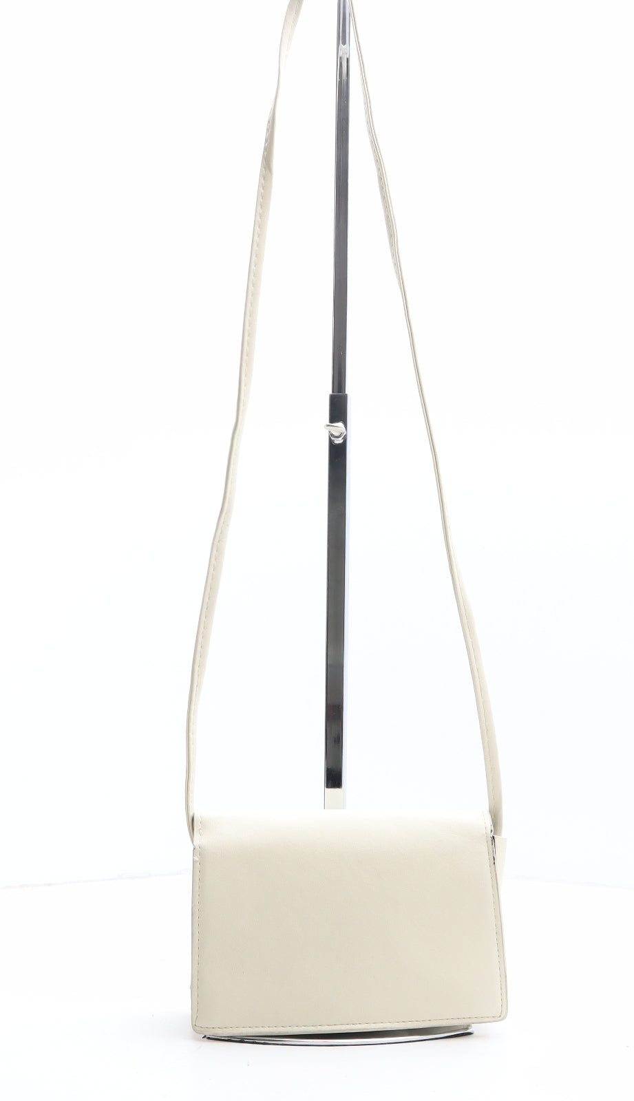 Preworn Womens Beige Polyethylene Crossbody Size Micro