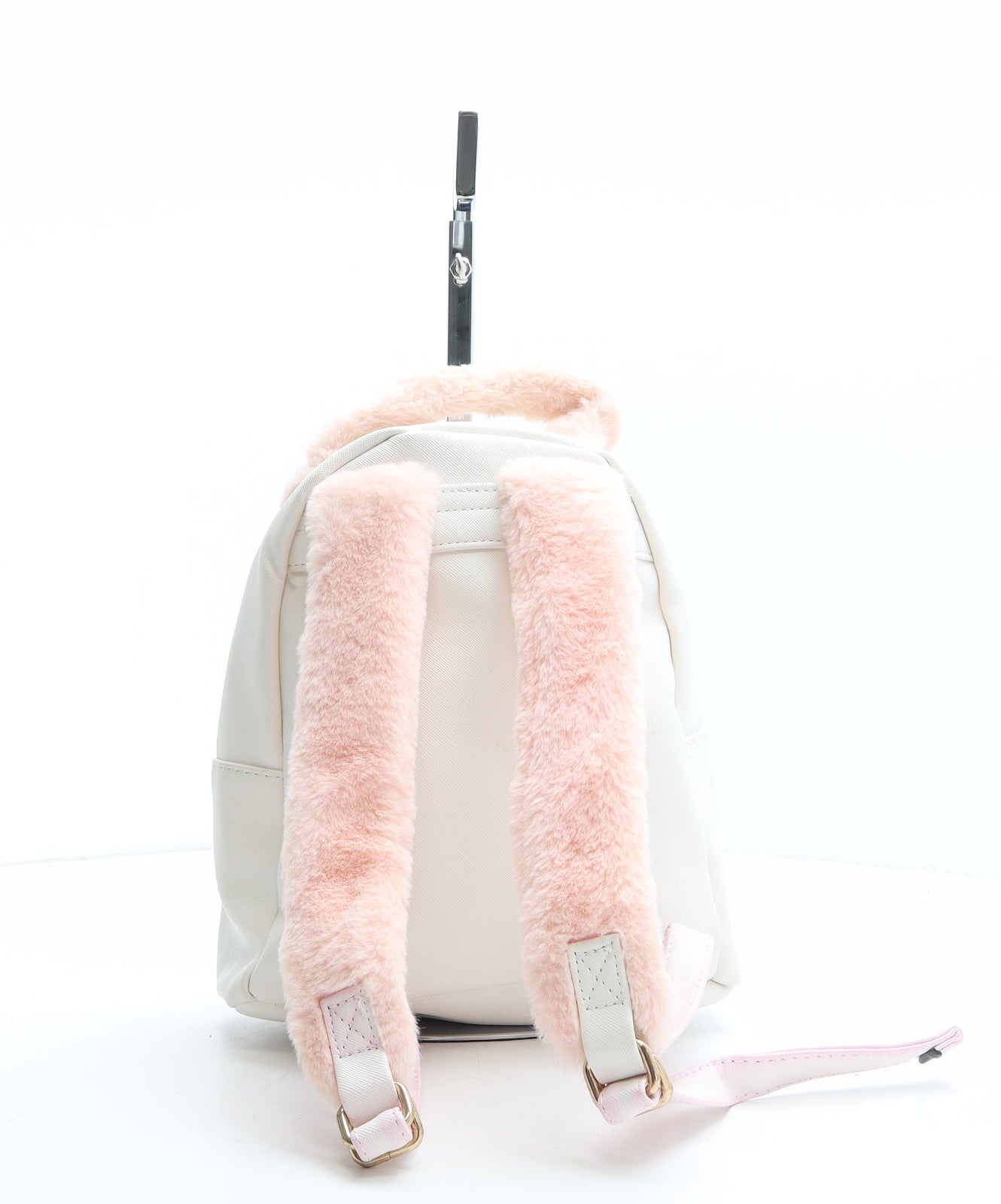 River Island Girls Ivory Geometric Polyethylene Backpack Size Medium Zip - Unicorn