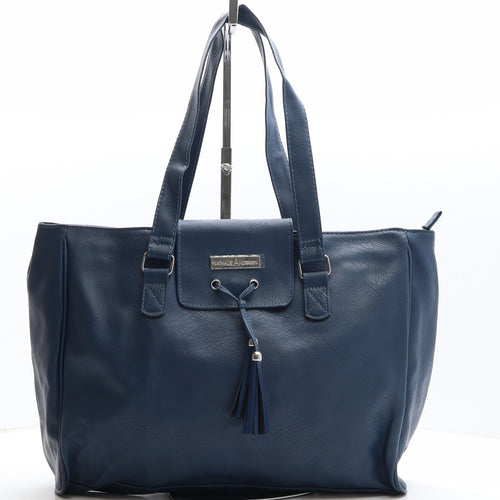 Nathalie Andersen Womens Blue Polyethylene Shoulder Bag Size Large