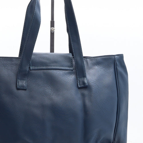 Nathalie Andersen Womens Blue Polyethylene Shoulder Bag Size Large