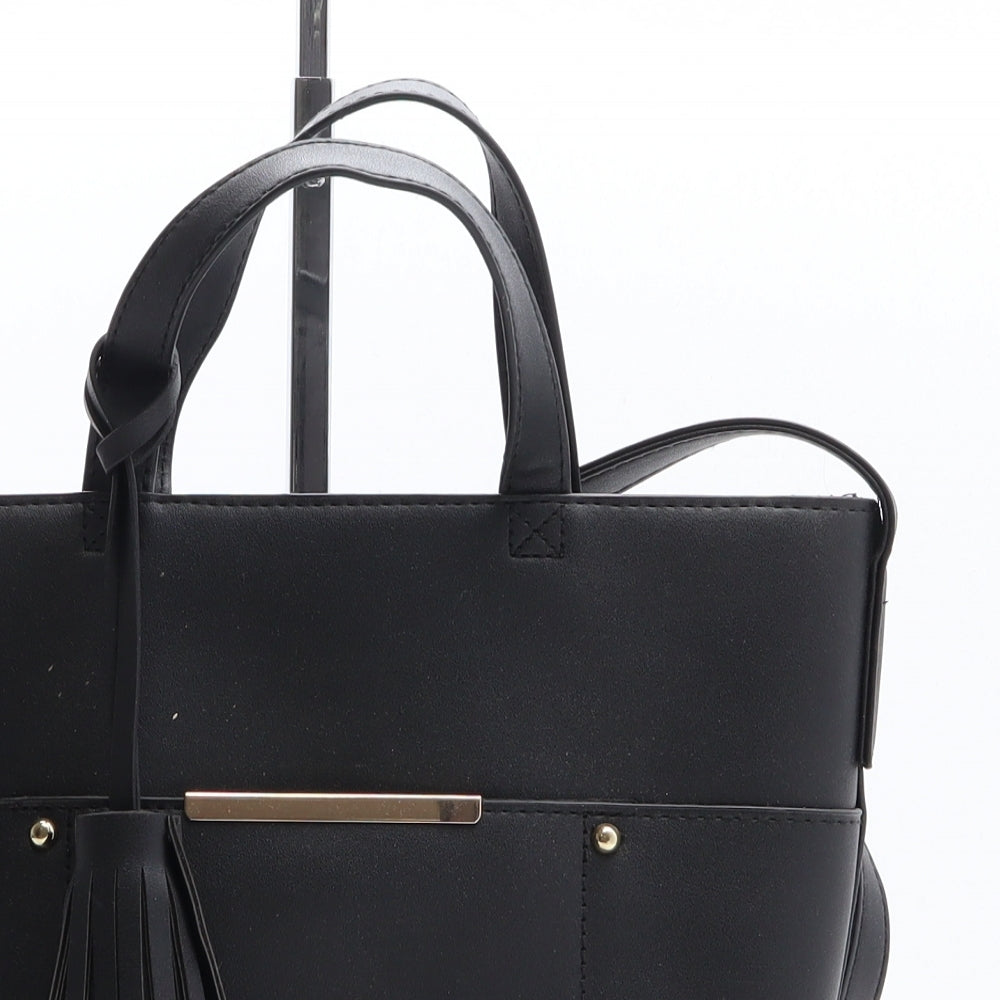 Primark Womens Black Polyethylene Hobo Bag Size Medium