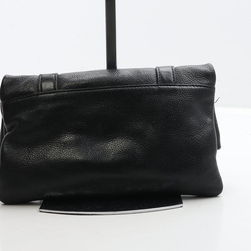 Jimmy Choo Womens Black Leather Clutch Size Small