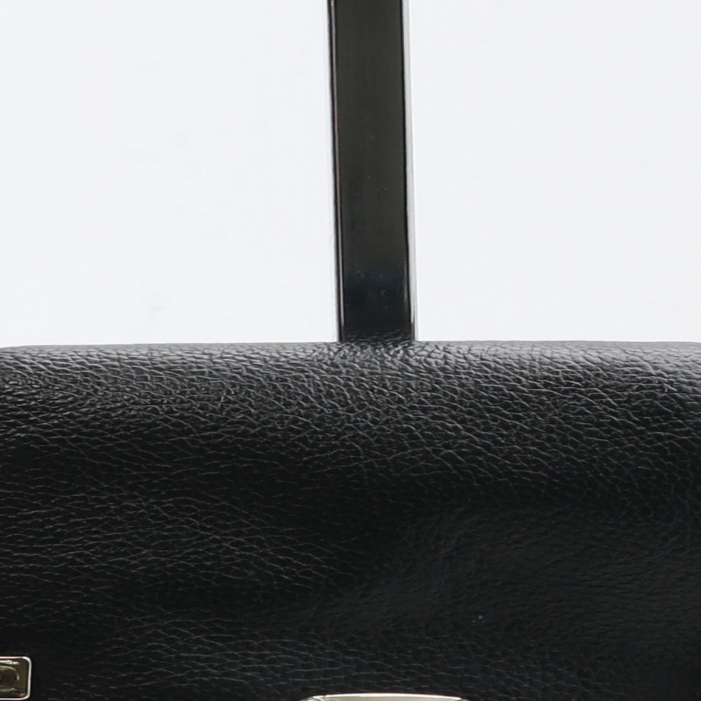 Jimmy Choo Womens Black Leather Clutch Size Small