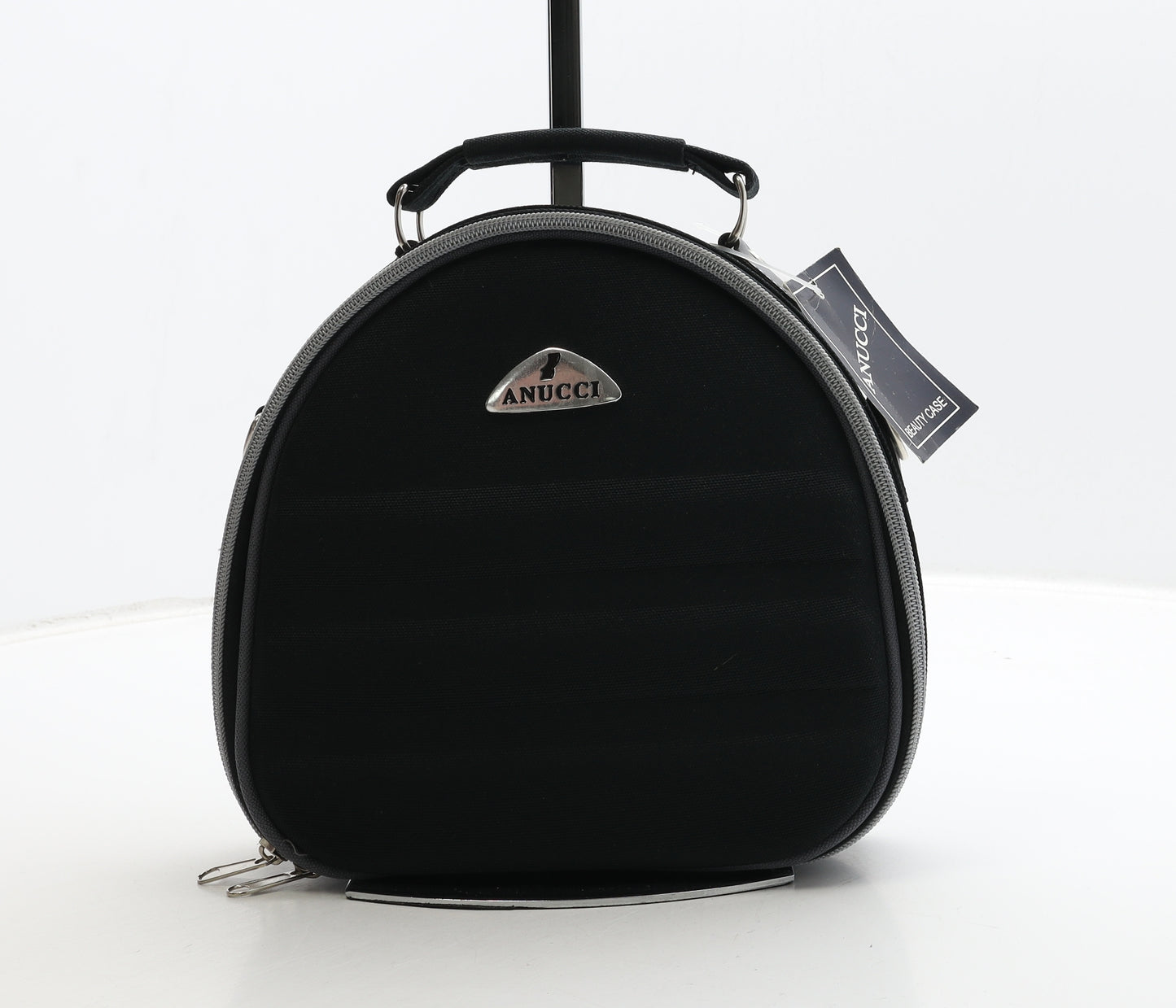 Anucci Womens Black Polyester Clutch Size Small - Beauty Case Carry On