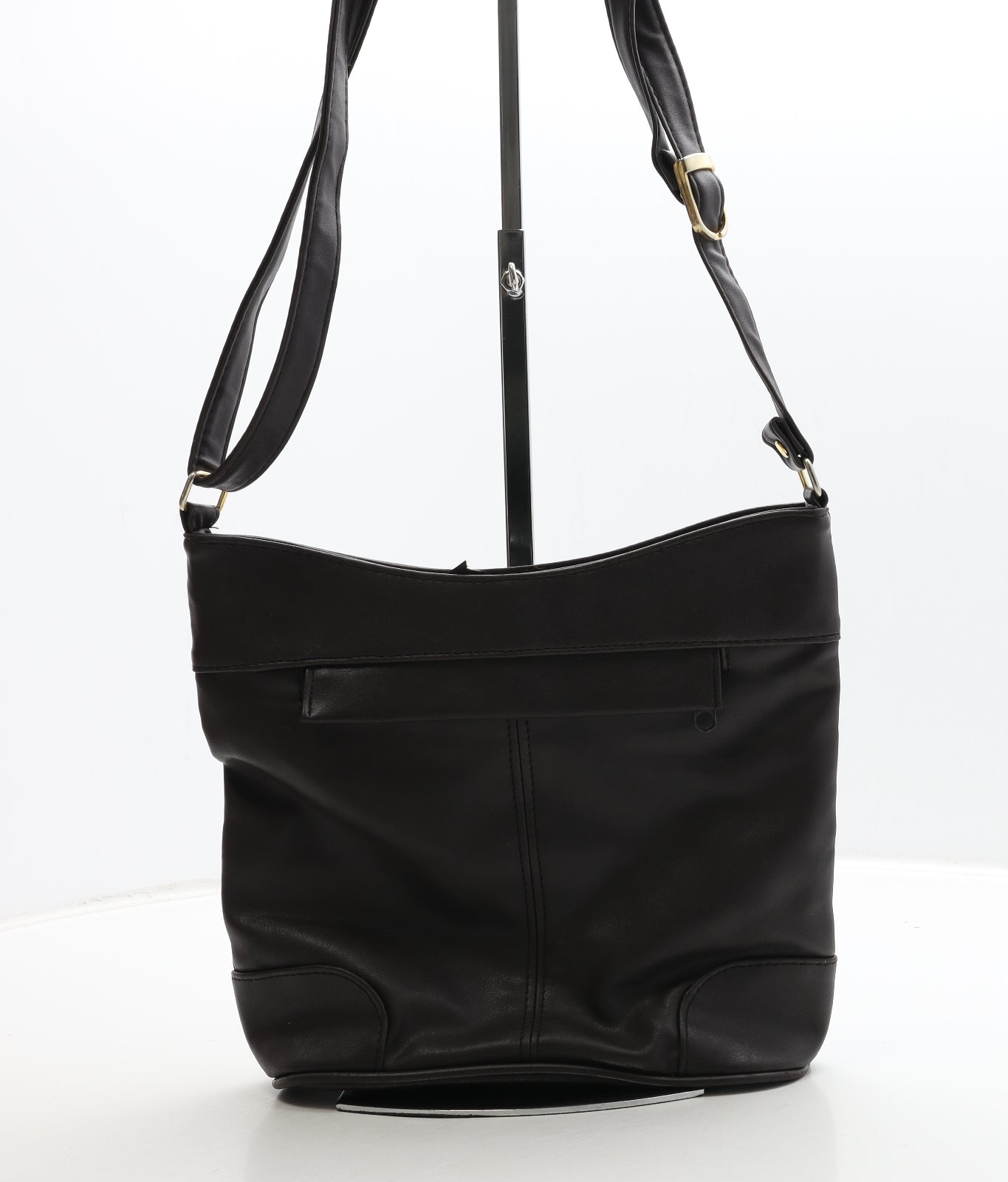 Preworn Womens Brown Polyester Crossbody Size Medium