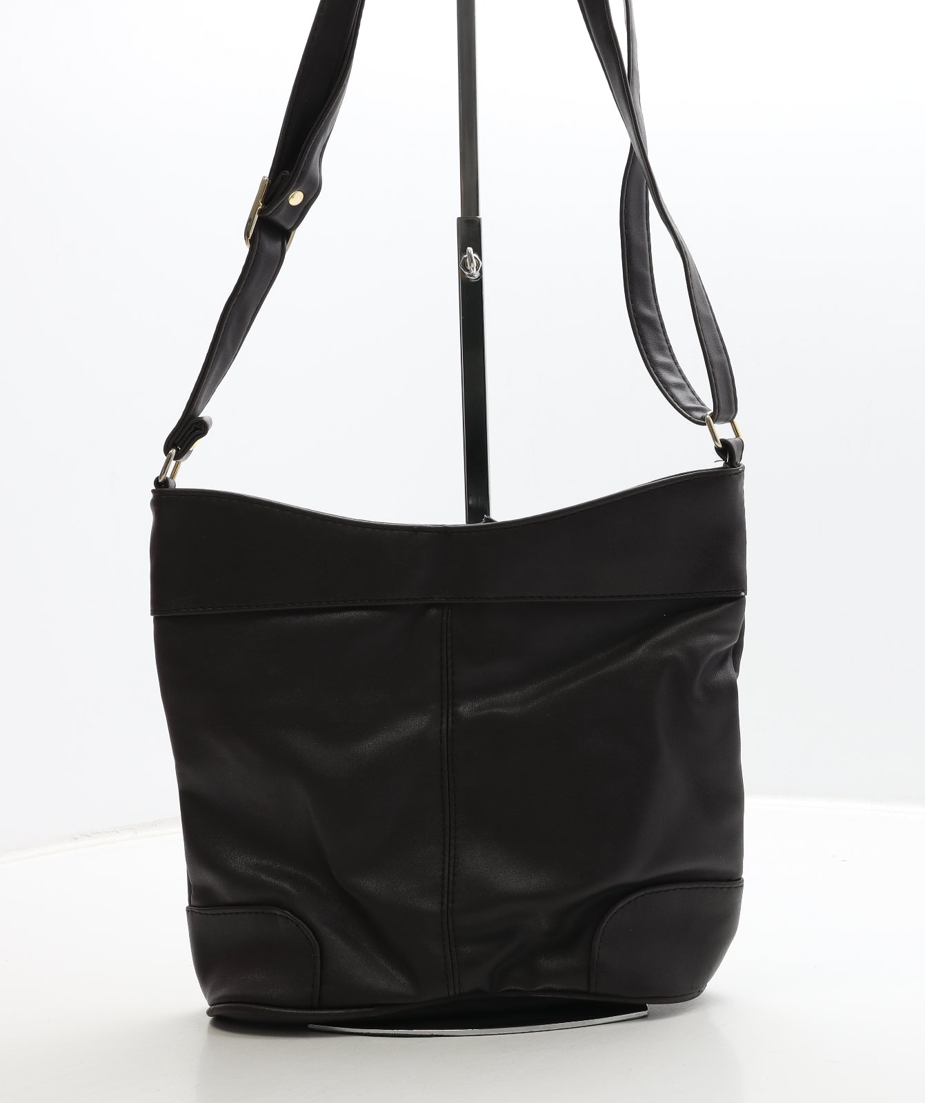 Preworn Womens Brown Polyester Crossbody Size Medium