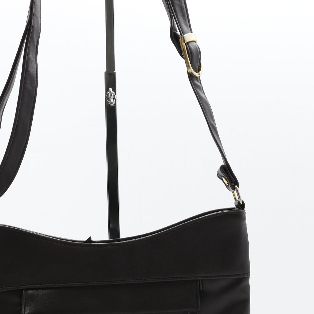 Preworn Womens Brown Polyester Crossbody Size Medium