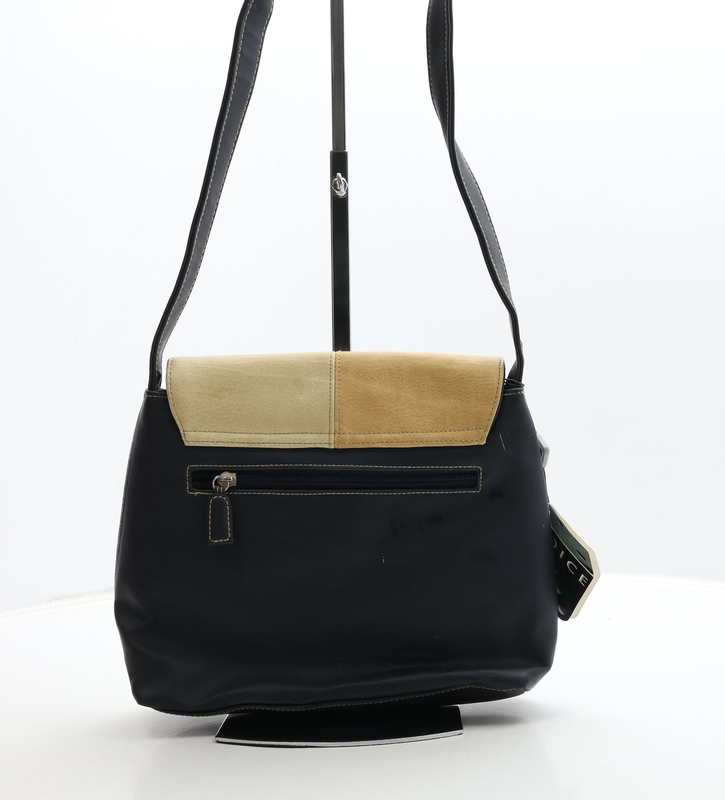 DICE Womens Multicoloured Colorblock Polyester Shoulder Bag Size Medium