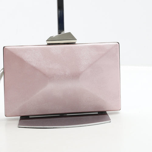 Lizzie Lee Womens Pink Polyester Clutch Size Small